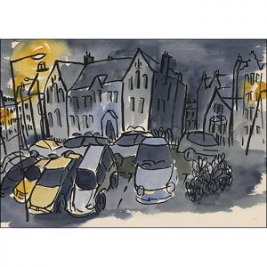 The Old School at Night, Marchmont Crescent