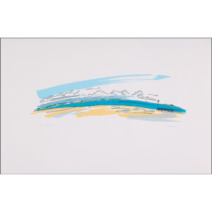 Screen print of Portobello by Oliver Brookes