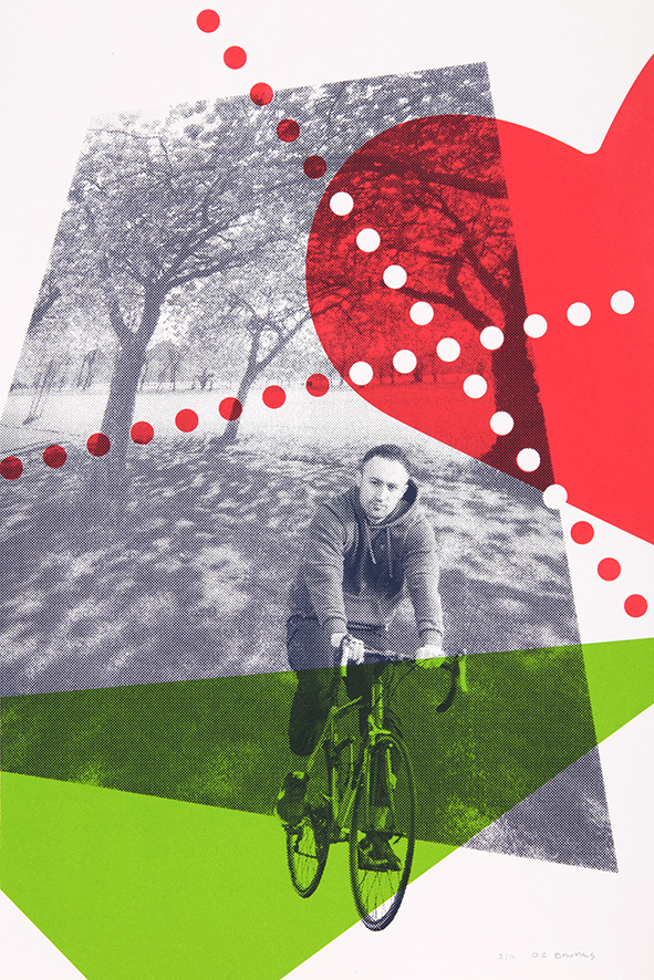 Screenprint by Oliver Brookes 