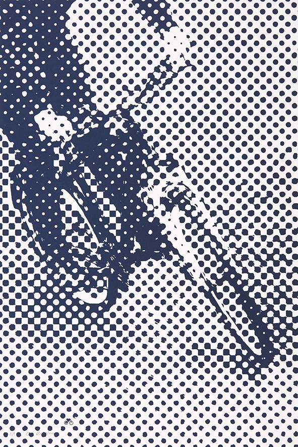 Oliver Brookes, screenprint for Bikes for Refugees